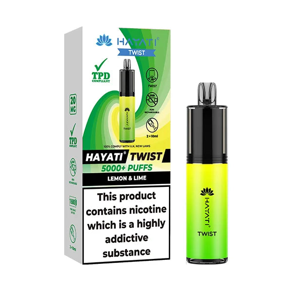 Hayati Twist 5000: Revolutionary Disposable Vape with Advanced Lock Technology