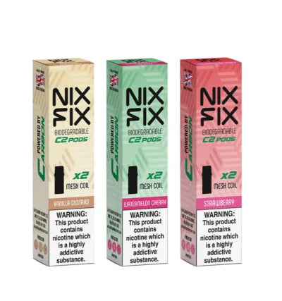 Nix Fix Carbon Pods 2pk | 20mg | 600 Puffs | 15 Flavours