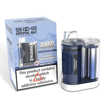 SKE Crystal 2400 4-in-1 Pod Kit: Ultimate Multi-Flavor Experience