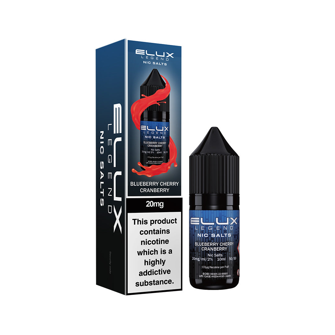 Elux Legend Nic Salt E-Liquids | 44+ Flavours | Premium Disposable Taste