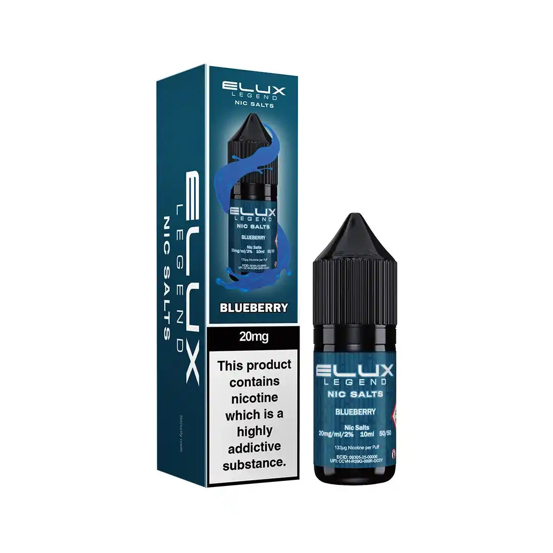 Elux Legend Nic Salt E-Liquids | 44+ Flavours | Premium Disposable Taste