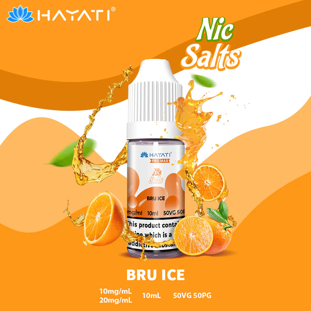 Hayati Pro Max Salts 10ml | Nic Salts | 50VG/50PG MTL Vaping
