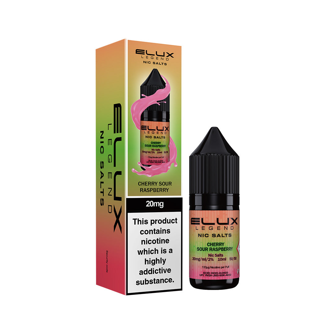 Elux Legend Nic Salt E-Liquids | 44+ Flavours | Premium Disposable Taste