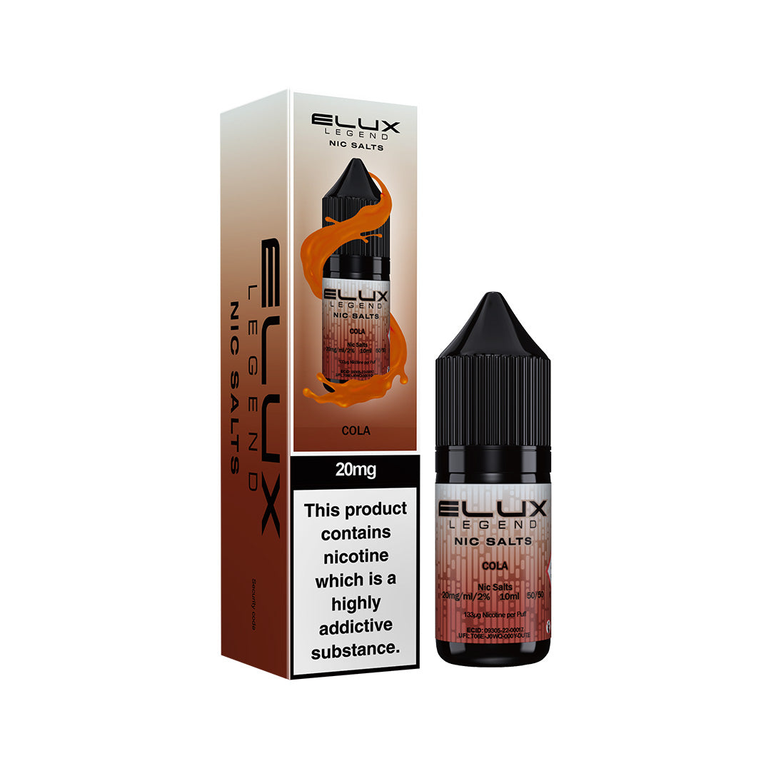 Elux Legend Nic Salt E-Liquids | 44+ Flavours | Premium Disposable Taste