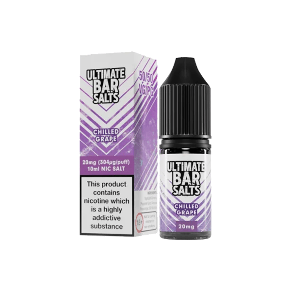 Ultimate Bar Salts 10ml Nic Salt E-Liquid | 10mg & 20mg | Disposable-Inspired Flavours | 50/50 VG/PG | UK Made