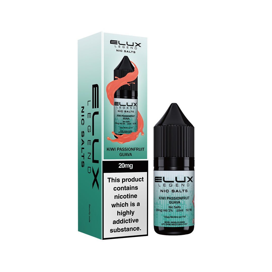 Elux Legend Nic Salt E-Liquids | 44+ Flavours | Premium Disposable Taste