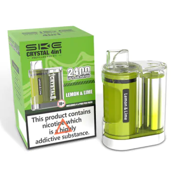 SKE Crystal 2400 4-in-1 Pod Kit: Ultimate Multi-Flavor Experience