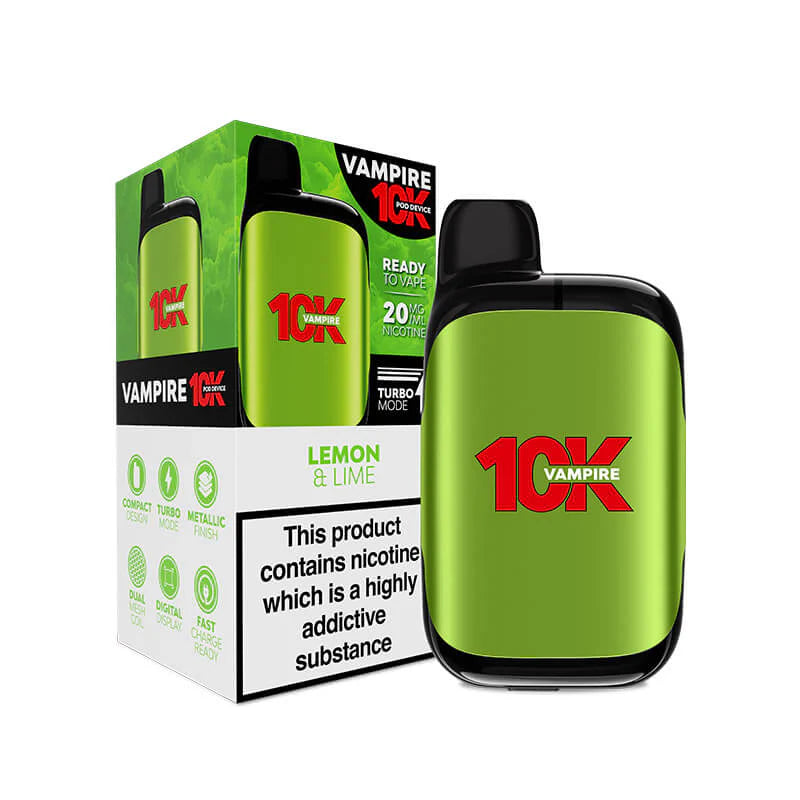Vampire 10K Prefilled Pod Kit | 10000 Puffs | Dual Mesh | Turbo Mode UK