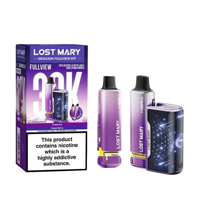 Lost Mary Nera 30K Prefilled Pod Kit | 30000 Puffs | Fullview | UK