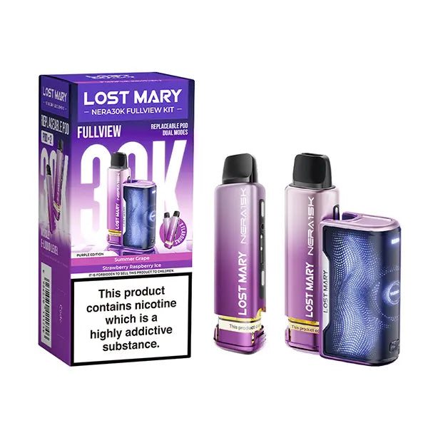 Lost Mary Nera 30K Prefilled Pod Kit | 30000 Puffs | Fullview | UK