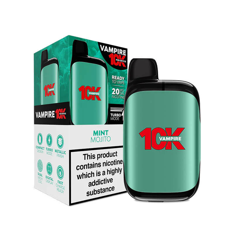 Vampire 10K Prefilled Pod Kit | 10000 Puffs | Dual Mesh | Turbo Mode UK