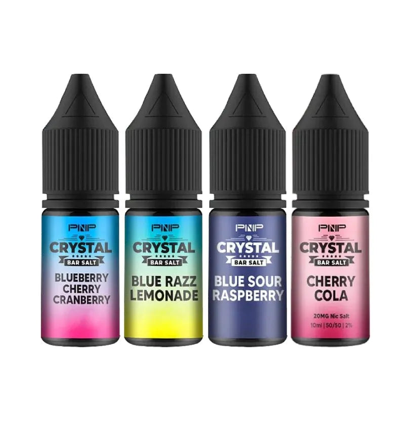 PnP Crystal Bar Salt | 10ml Nic Salt E-Liquid | 20+ Flavours | 50/50 VG/PG