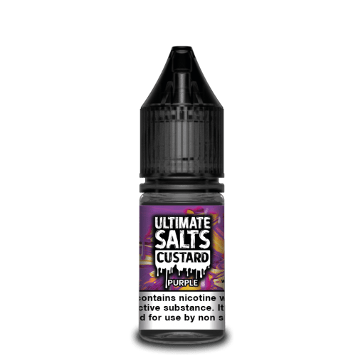 Ultimate Salts Custards 10ml Nicotine Salt E-Liquid | Rich Creamy Dessert Flavours 10mg 20mg | Premium Vanilla Custard Collection