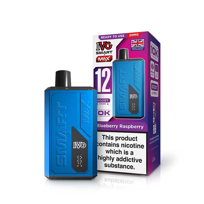 IVG Smart Max 12K Device | Rechargeable Pod Kit | 10000 Puffs | Boost & Eco Mode | 1000mAh