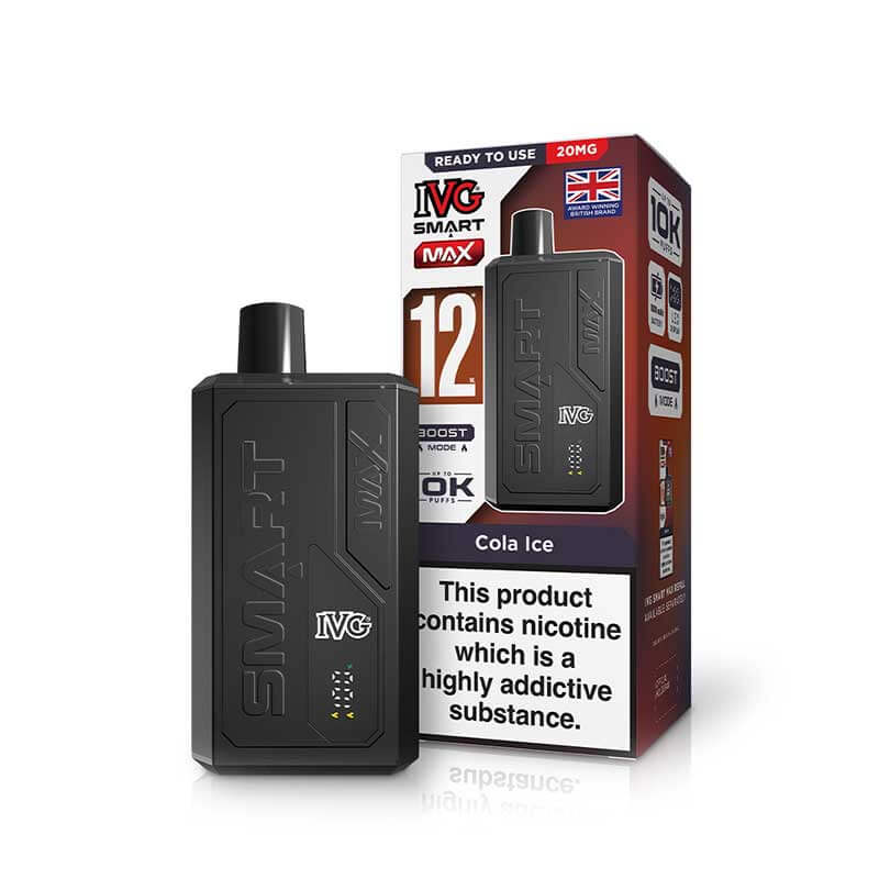 IVG Smart Max 12K Device | Rechargeable Pod Kit | 10000 Puffs | Boost & Eco Mode | 1000mAh