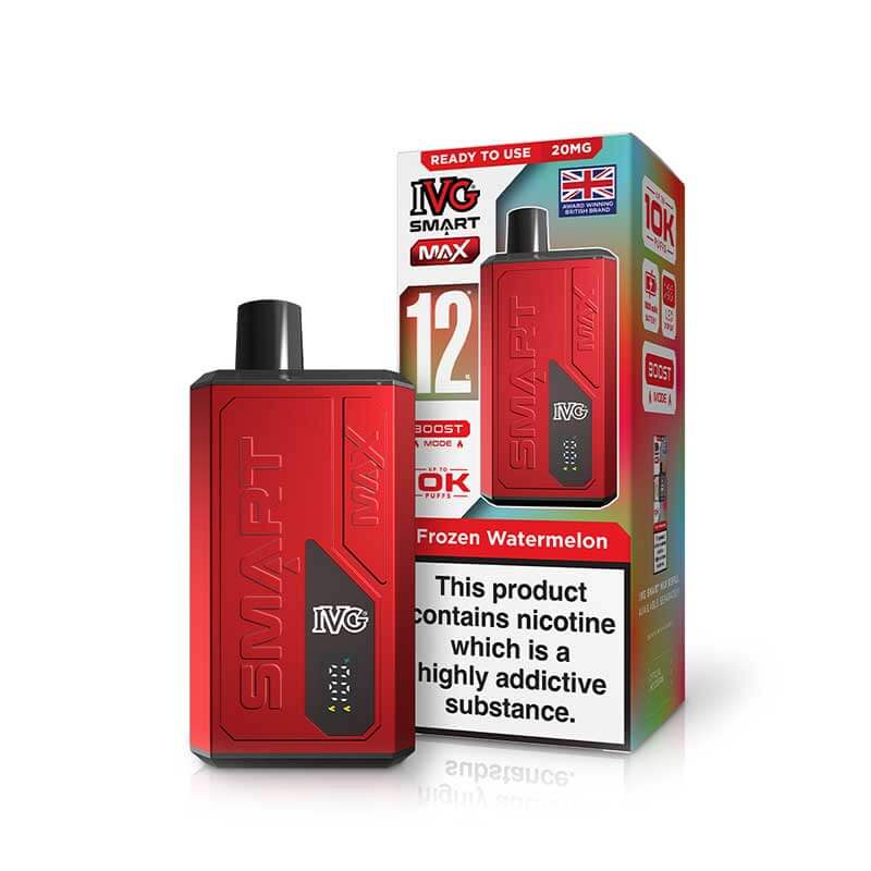 IVG Smart Max 12K Device | Rechargeable Pod Kit | 10000 Puffs | Boost & Eco Mode | 1000mAh