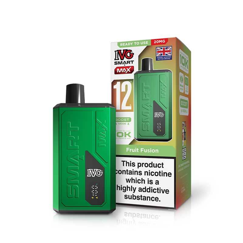 IVG Smart Max 12K Device | Rechargeable Pod Kit | 10000 Puffs | Boost & Eco Mode | 1000mAh
