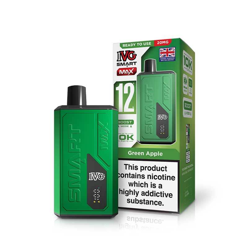 IVG Smart Max 12K Device | Rechargeable Pod Kit | 10000 Puffs | Boost & Eco Mode | 1000mAh