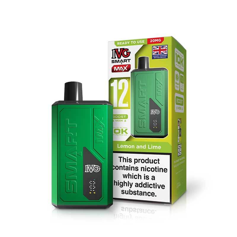 IVG Smart Max 12K Device | Rechargeable Pod Kit | 10000 Puffs | Boost & Eco Mode | 1000mAh