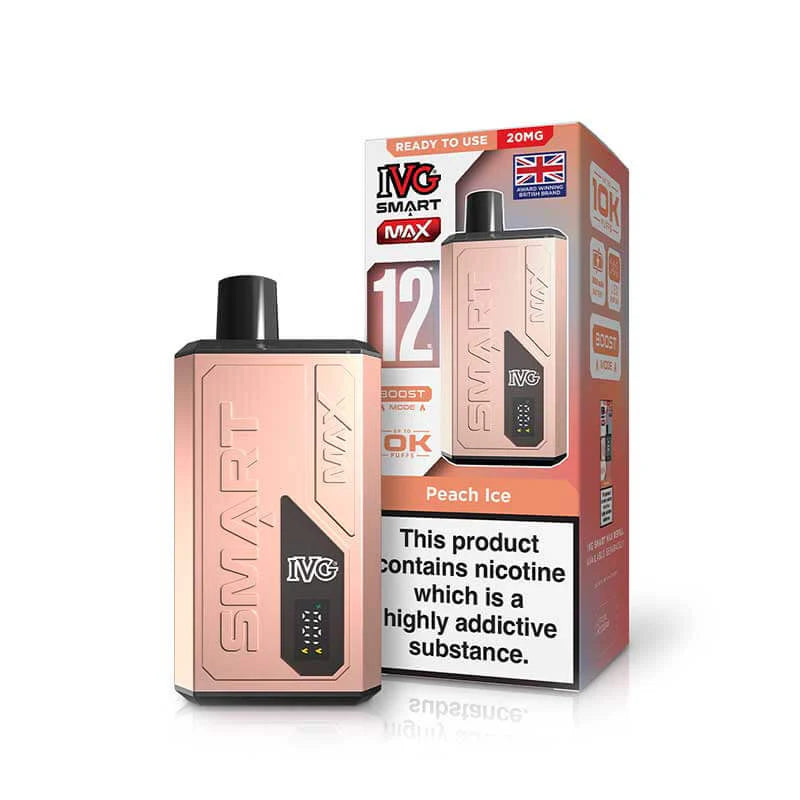 IVG Smart Max 12K Device | Rechargeable Pod Kit | 10000 Puffs | Boost & Eco Mode | 1000mAh