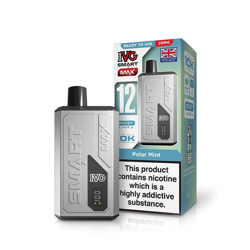 IVG Smart Max 12K Device | Rechargeable Pod Kit | 10000 Puffs | Boost & Eco Mode | 1000mAh