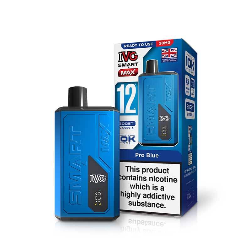 IVG Smart Max 12K Device | Rechargeable Pod Kit | 10000 Puffs | Boost & Eco Mode | 1000mAh
