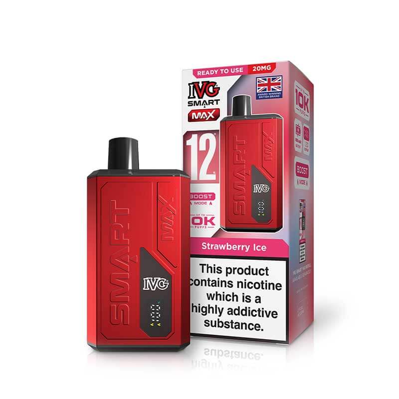 IVG Smart Max 12K Device | Rechargeable Pod Kit | 10000 Puffs | Boost & Eco Mode | 1000mAh
