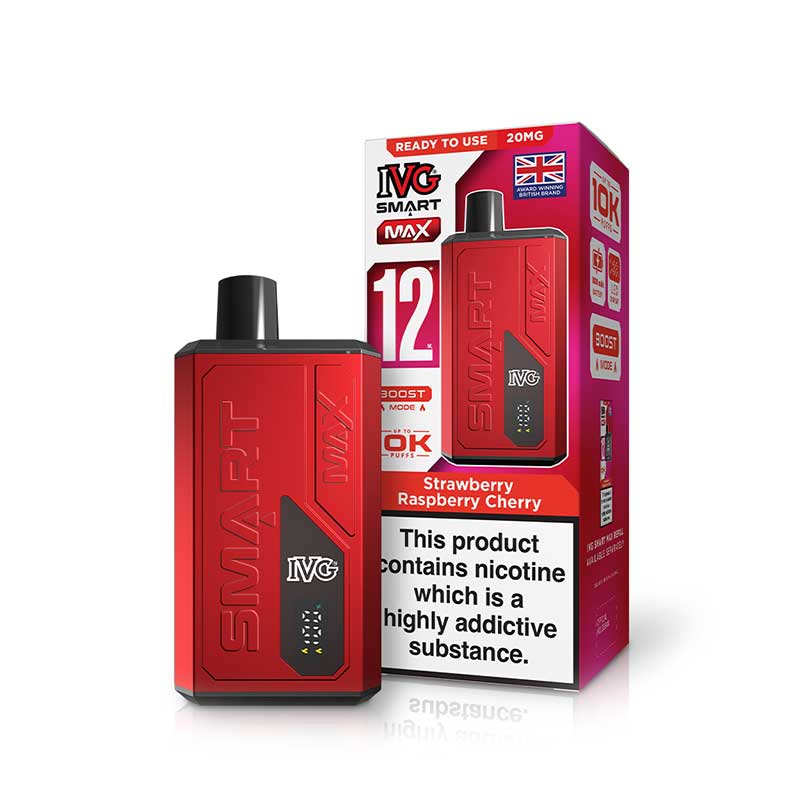 IVG Smart Max 12K Device | Rechargeable Pod Kit | 10000 Puffs | Boost & Eco Mode | 1000mAh