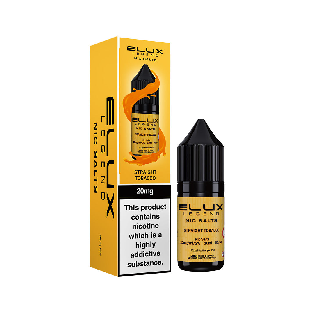 Elux Legend Nic Salt E-Liquids | 44+ Flavours | Premium Disposable Taste