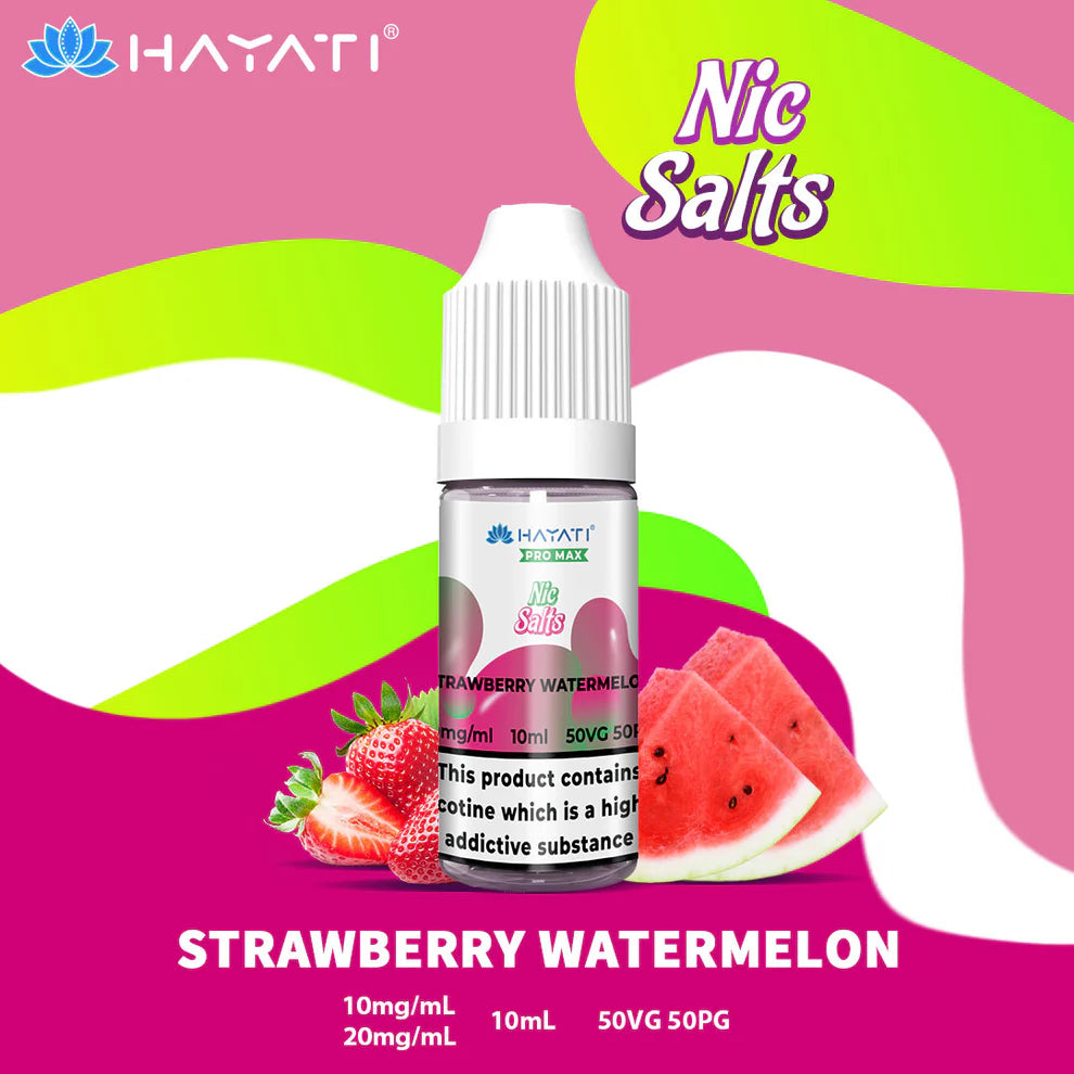 Hayati Pro Max Salts 10ml | Nic Salts | 50VG/50PG MTL Vaping