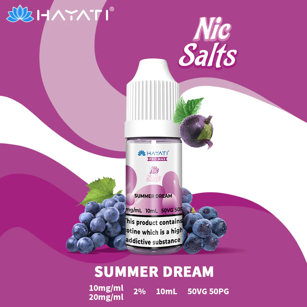 Hayati Pro Max Salts 10ml | Nic Salts | 50VG/50PG MTL Vaping