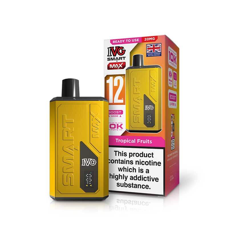 IVG Smart Max 12K Device | Rechargeable Pod Kit | 10000 Puffs | Boost & Eco Mode | 1000mAh