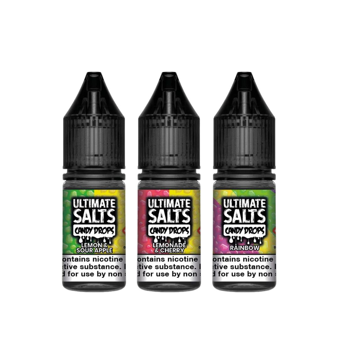 Ultimate Salts Candy Drops Sweet Fruit Nicotine Salt E-Liquid 10ml | 10mg & 20mg | UK Made