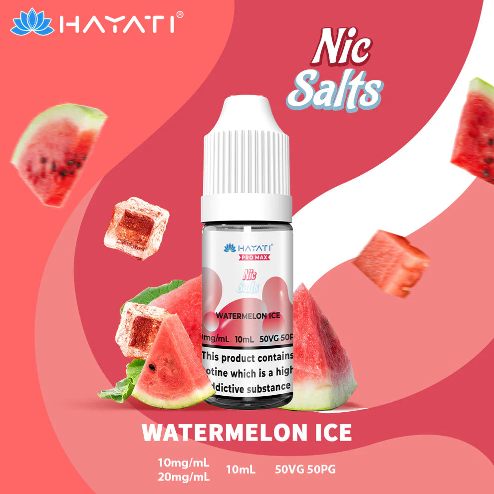 Hayati Pro Max Salts 10ml | Nic Salts | 50VG/50PG MTL Vaping