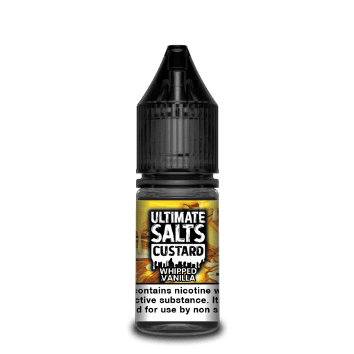 Ultimate Salts Custards 10ml Nicotine Salt E-Liquid | Rich Creamy Dessert Flavours 10mg 20mg | Premium Vanilla Custard Collection