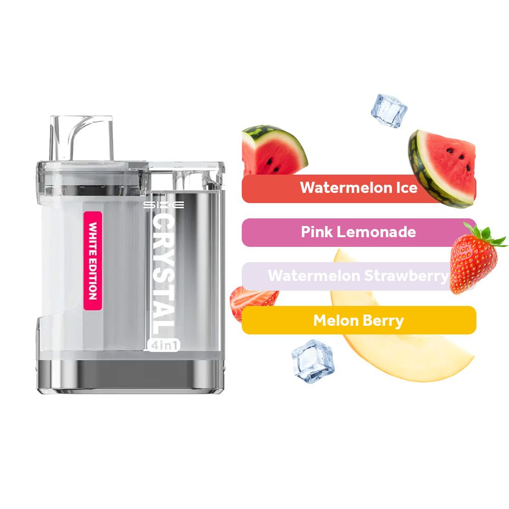SKE Crystal 2400 4-in-1 Pod Kit: Ultimate Multi-Flavor Experience