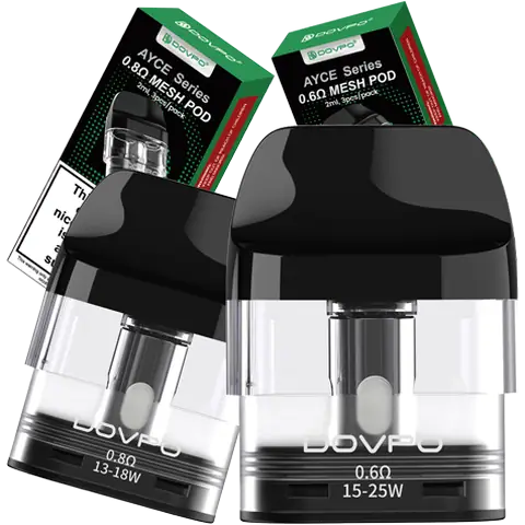 Dovpo Ayce Pro Pods 3Pack Replacement | Mesh Coil Pods 0.6Ω 0.8Ω | MTL RDL Vaping