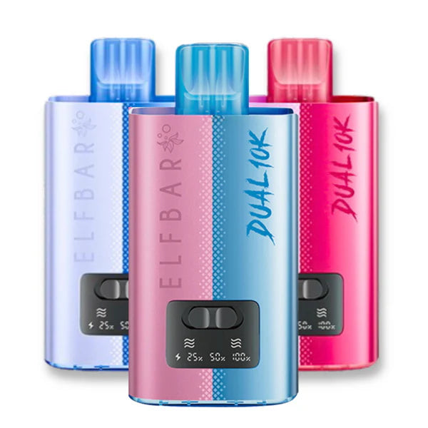 Elf Bar Dual 10K Prefilled Pod Kit | 10000 Puffs | Dual-Flavour Switch | 850mAh Rechargeable | 20+ Editions