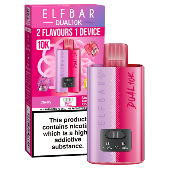 Elf Bar Dual 10K Prefilled Pod Kit | 10000 Puffs | Dual-Flavour Switch | 850mAh Rechargeable | 20+ Editions