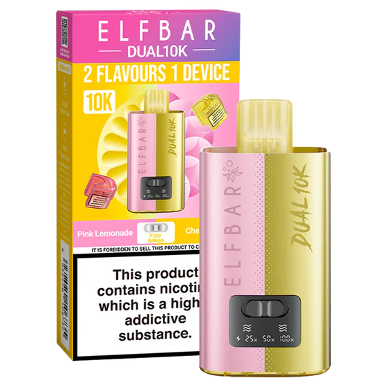 Elf Bar Dual 10K Prefilled Pod Kit | 10000 Puffs | Dual-Flavour Switch | 850mAh Rechargeable | 20+ Editions