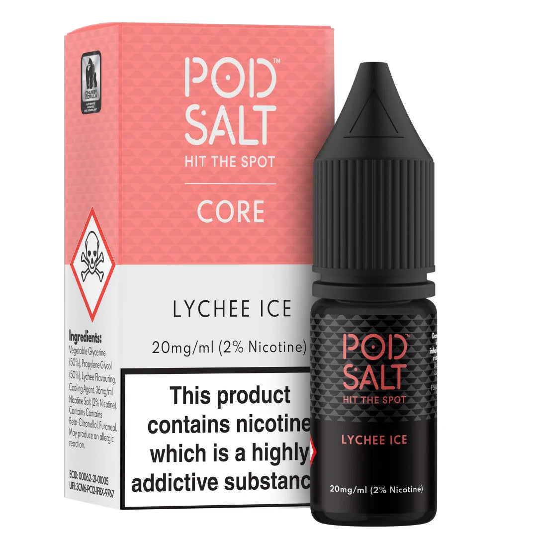 Pod Salt | Premium Nicotine Salt E-Liquids | Core, Nexus, Fusion | 11mg to 20mg | 50VG/50PG MTL
