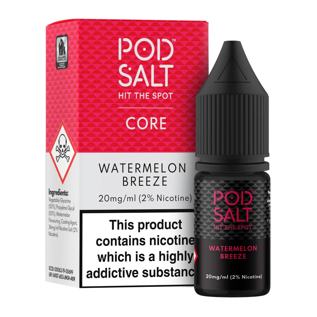 Pod Salt | Premium Nicotine Salt E-Liquids | Core, Nexus, Fusion | 11mg to 20mg | 50VG/50PG MTL