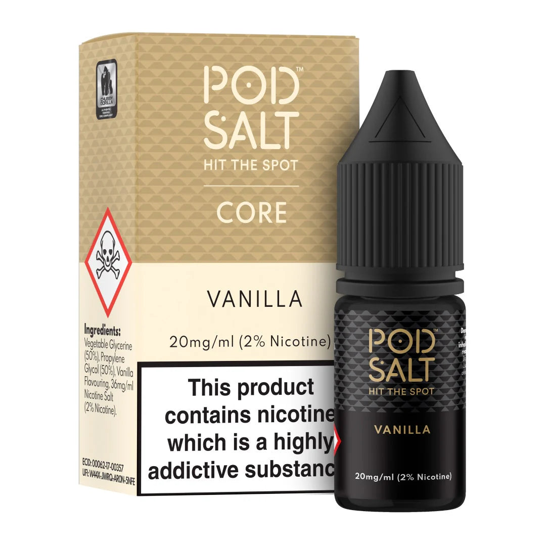 Pod Salt | Premium Nicotine Salt E-Liquids | Core, Nexus, Fusion | 11mg to 20mg | 50VG/50PG MTL