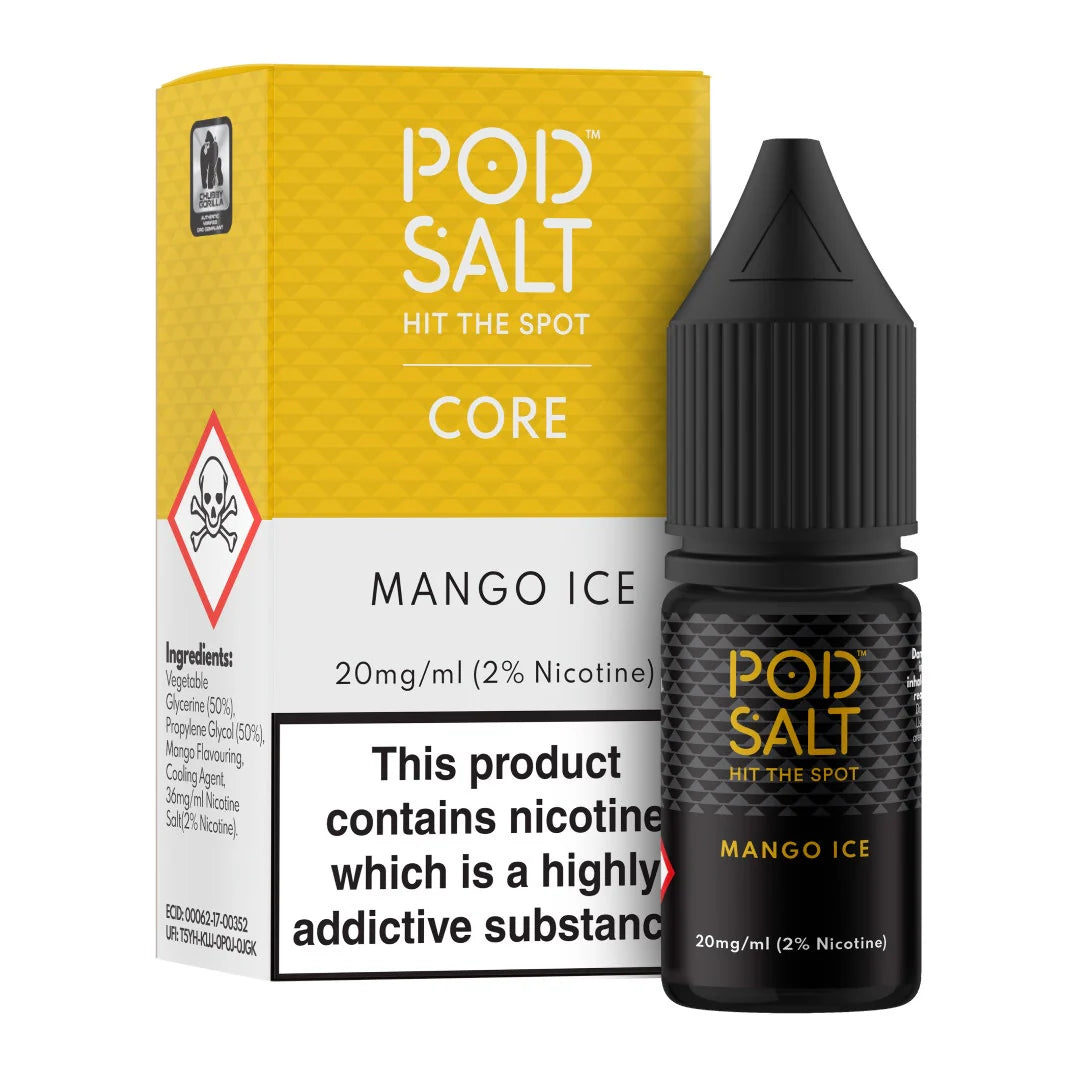 Pod Salt | Premium Nicotine Salt E-Liquids | Core, Nexus, Fusion | 11mg to 20mg | 50VG/50PG MTL