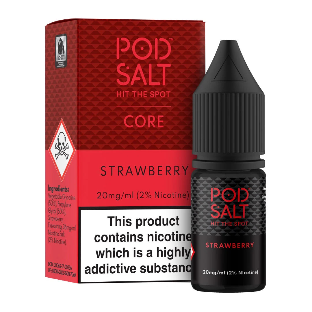 Pod Salt | Premium Nicotine Salt E-Liquids | Core, Nexus, Fusion | 11mg to 20mg | 50VG/50PG MTL