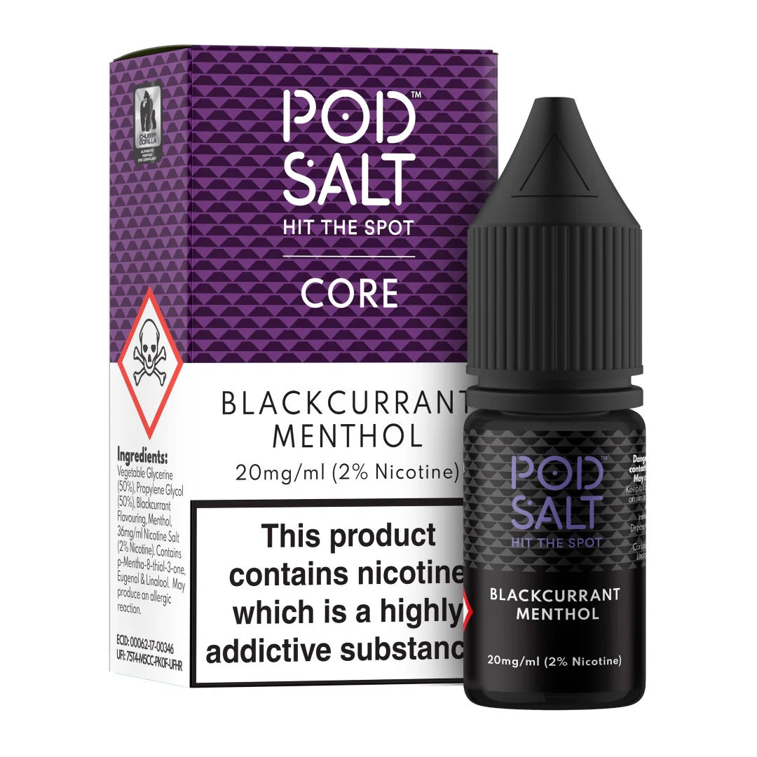 Pod Salt | Premium Nicotine Salt E-Liquids | Core, Nexus, Fusion | 11mg to 20mg | 50VG/50PG MTL