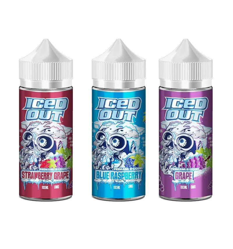 Iced Out E-Liquid 100ml | Ice-Cold Menthol Fruit Experience