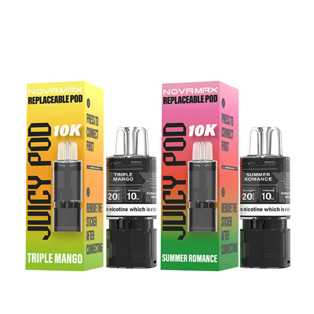 Juicy Pod Novamax 10K Pods | 10,000 Puffs | From £6.00