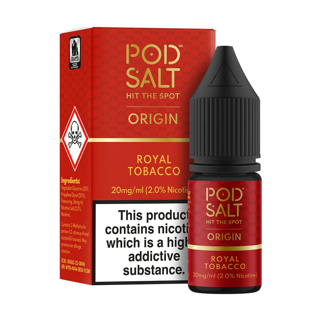 Pod Salt | Premium Nicotine Salt E-Liquids | Core, Nexus, Fusion | 11mg to 20mg | 50VG/50PG MTL