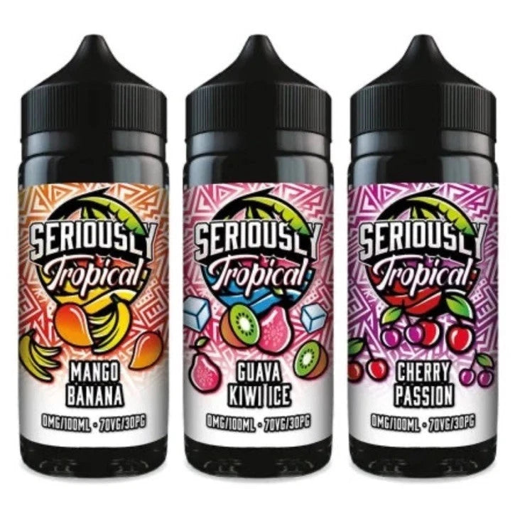 Doozy Seriously Tropical 100ml | Premium Tropical E-Liquid Shortfill | 70VG/30PG | 6 Exotic Flavours
